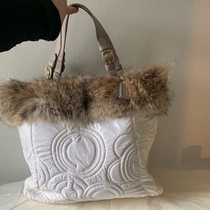 Limited Edition Coach Fur Ski Bag